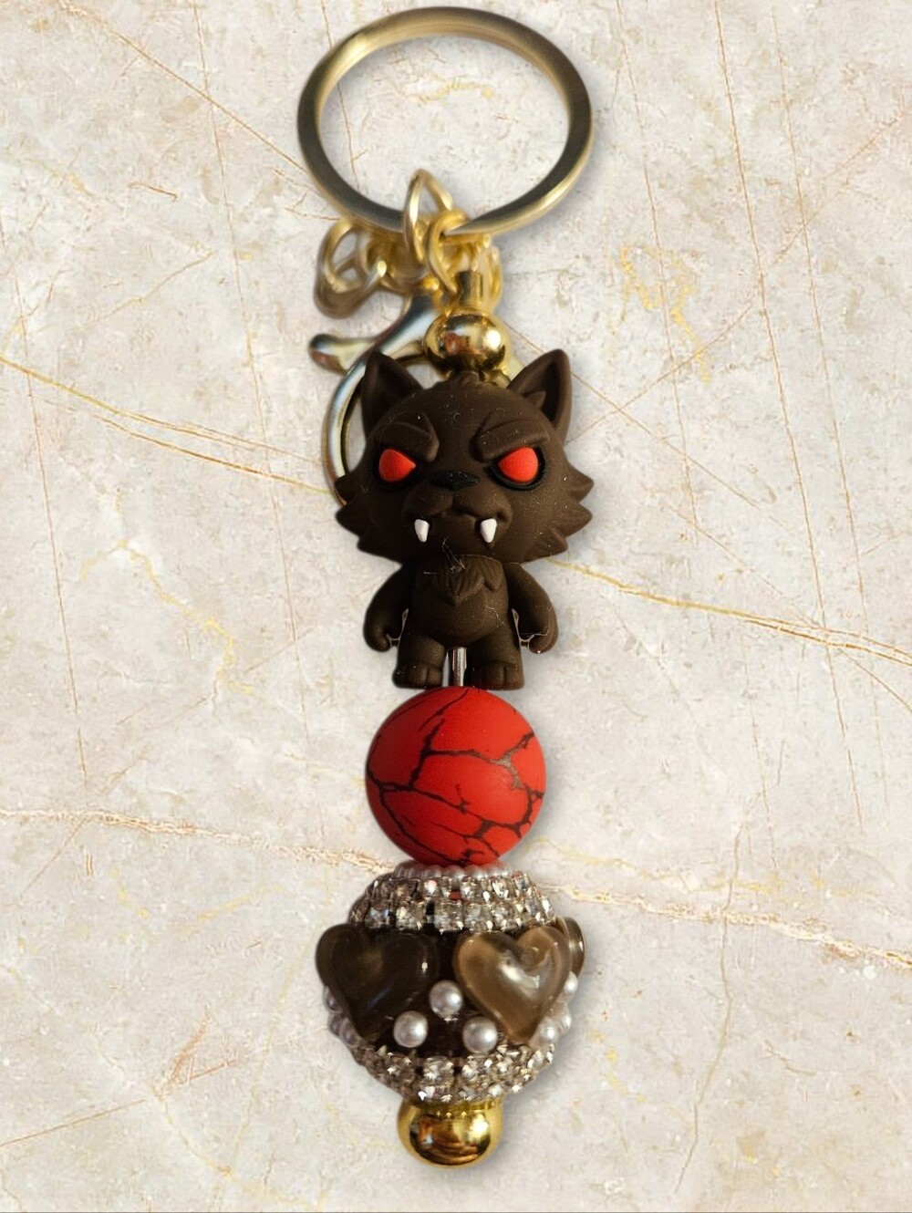 Werewolf Beaded Keychain - Picture 1 of 1